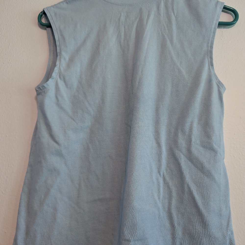 Garfield sleeveless shirt light blue size xs - Picture 2 of 3